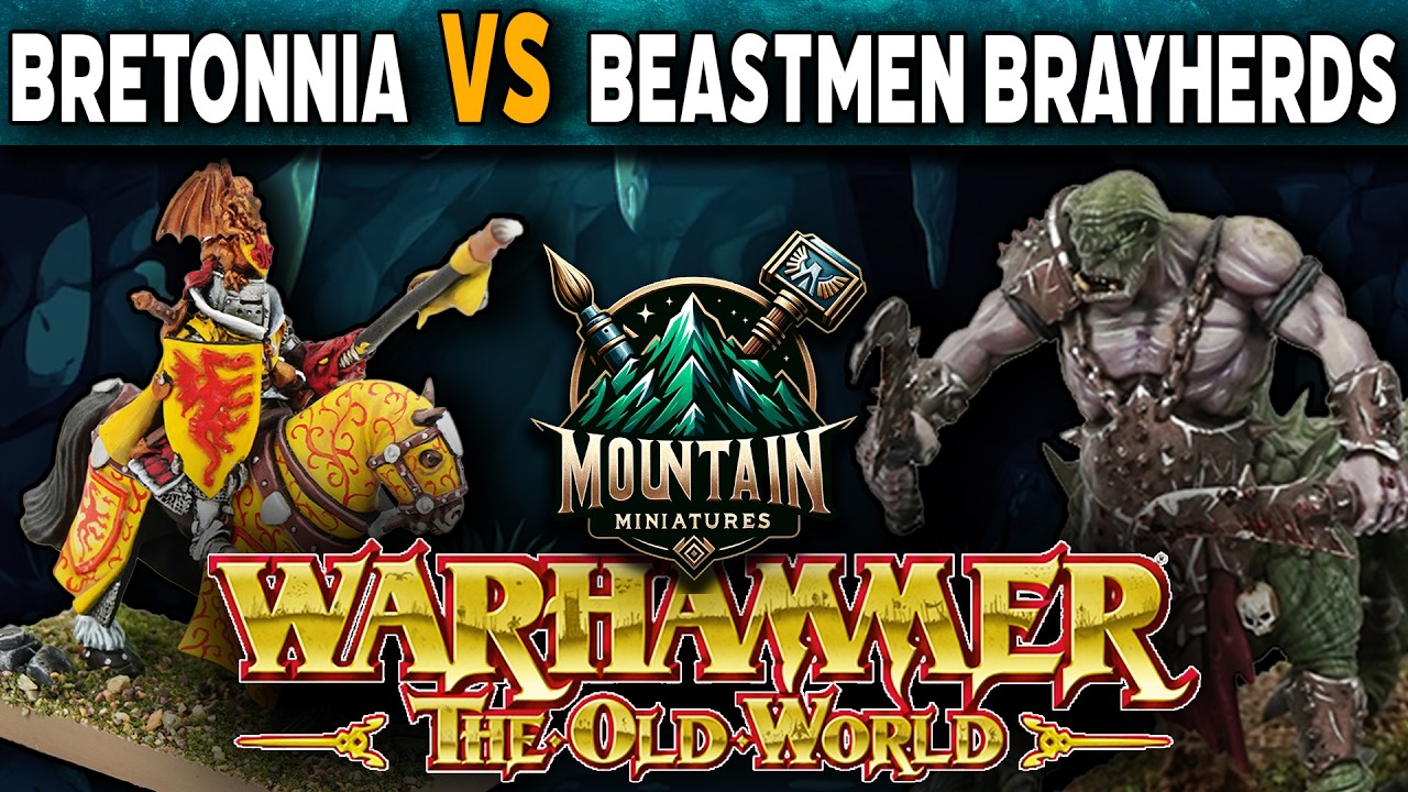 Kingdom of Bretonnia VS Beastmen Brayherds - Warhammer The Old World Battle Report