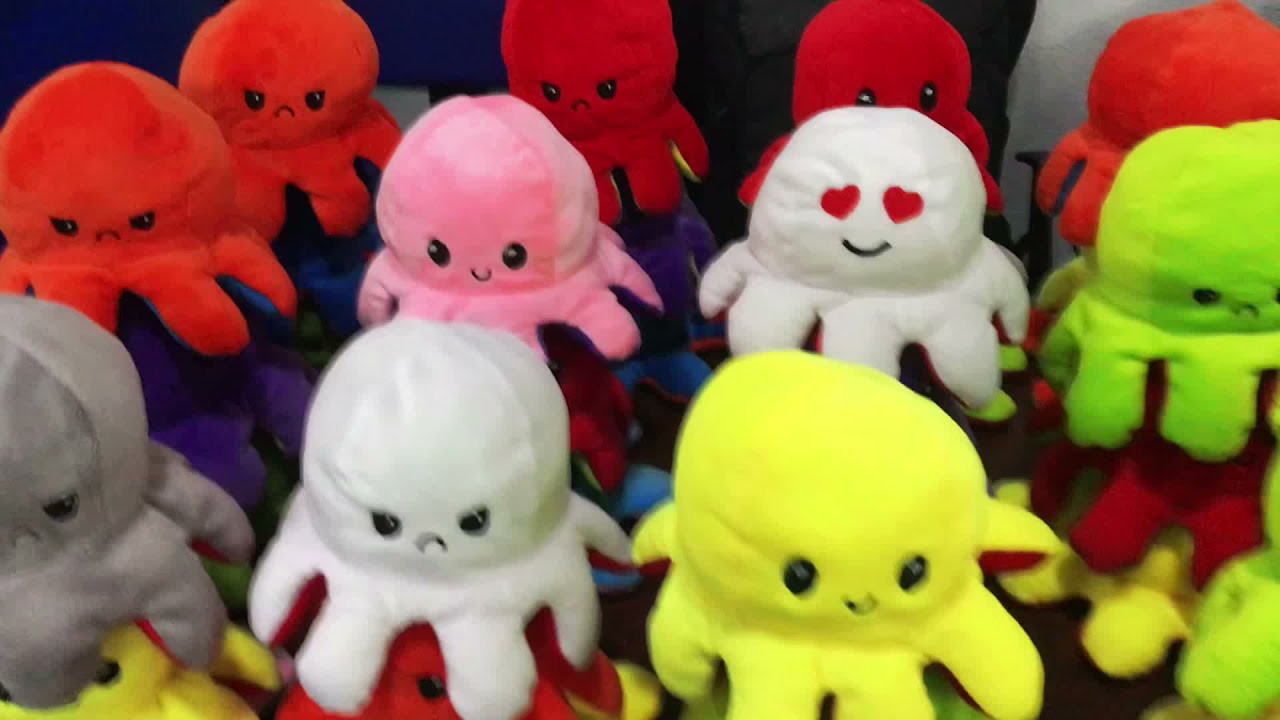 Reversible Octopus Plush Toy