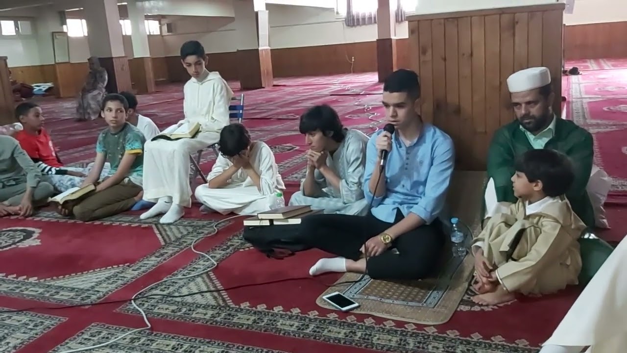 حصة قواعد التجويد والمقامات الصوتية مع الشيخ سعيد مسلم مسجد الهدى2مارس الأحد 2022_06_26  الرقم 03
