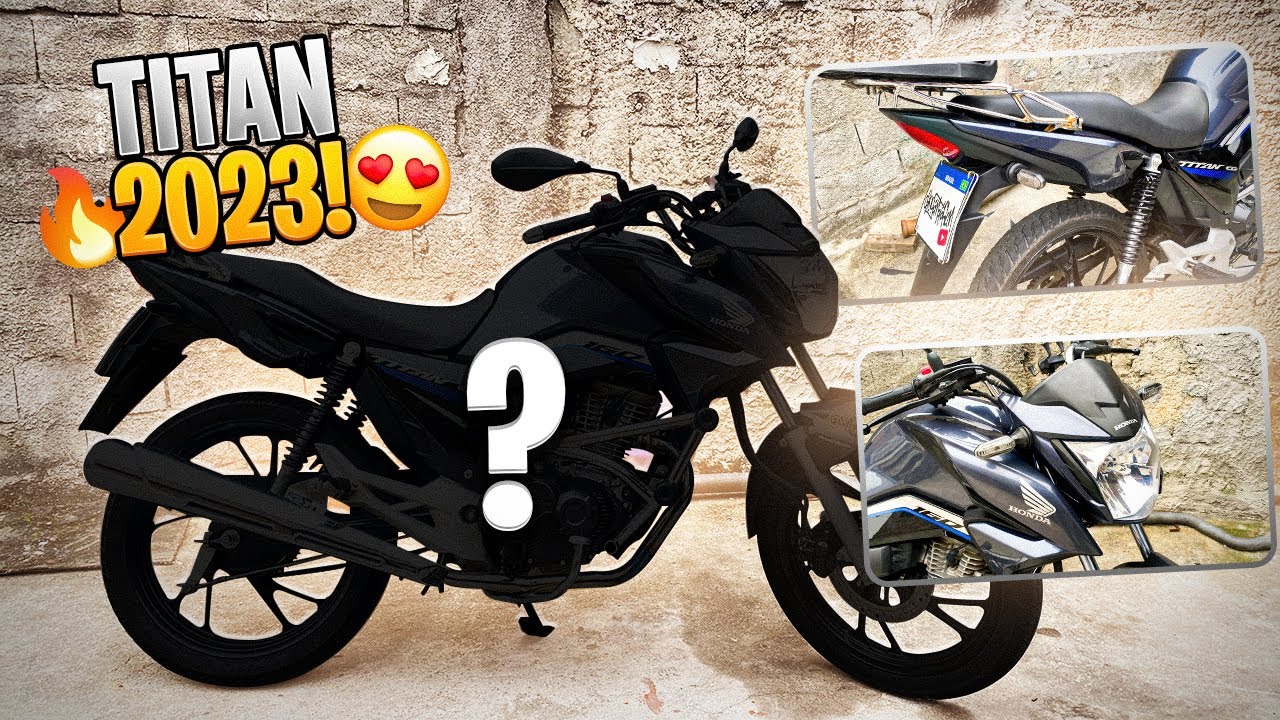 NOVA TITAN 160 2023 😍 - UNICO MODELO TODA CINZA!