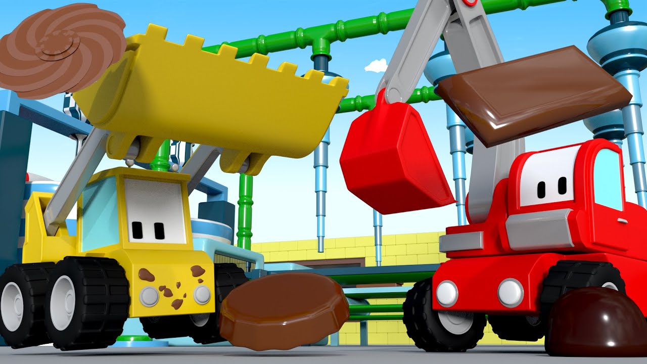 L'Usine de Chocolat - Apprendre avec Tiny trucks 👶 🚚 Dessin anim&eacute; &eacute;ducatif pour enfants