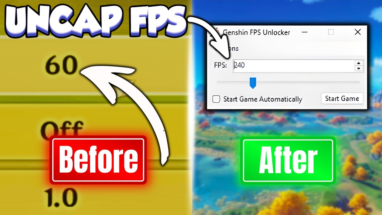 Как снять ограничение на FPS в Genshin Impact! (Неограниченный FPS)