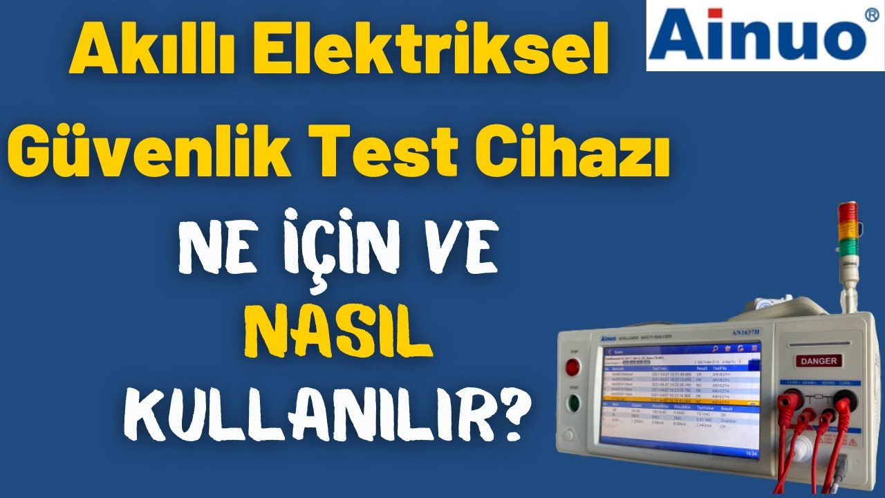 Ainuo Akıllı Elektriksel G&uuml;venlik Test Cihazı (AN1637H Model)