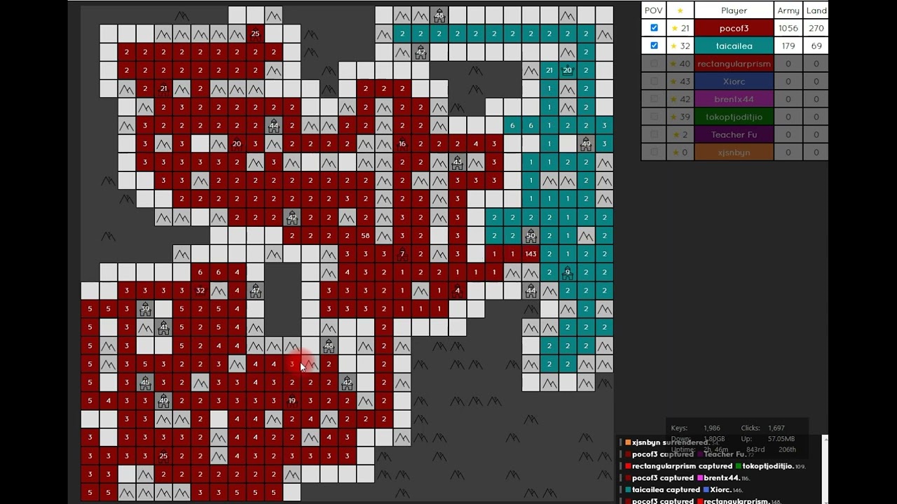 Another Generals.io FFA games