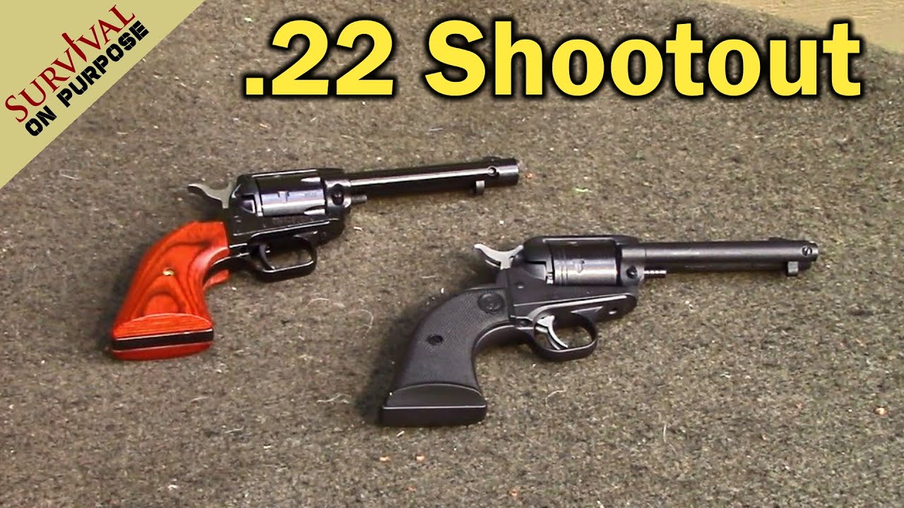 Ruger Wrangler vs Heritage Rough Rider .22 Pistol Shootout