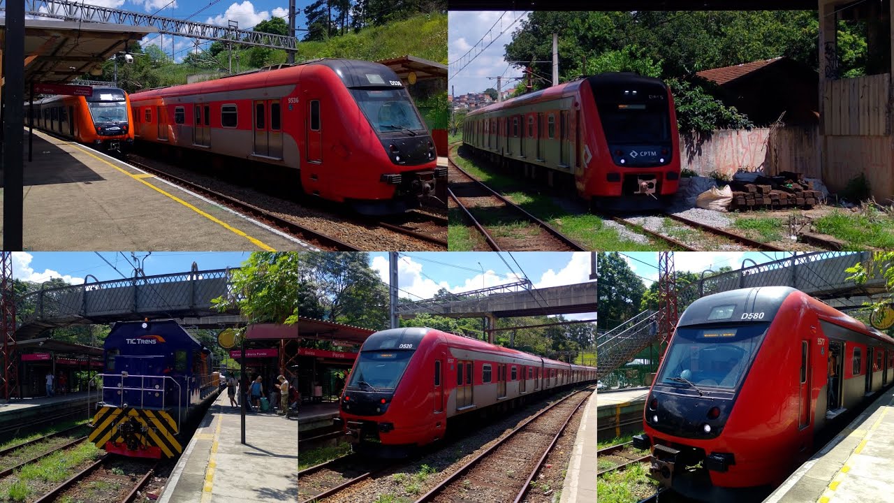 Movimentação de trens na estação perus - TIC Trens linha 7 rubi 