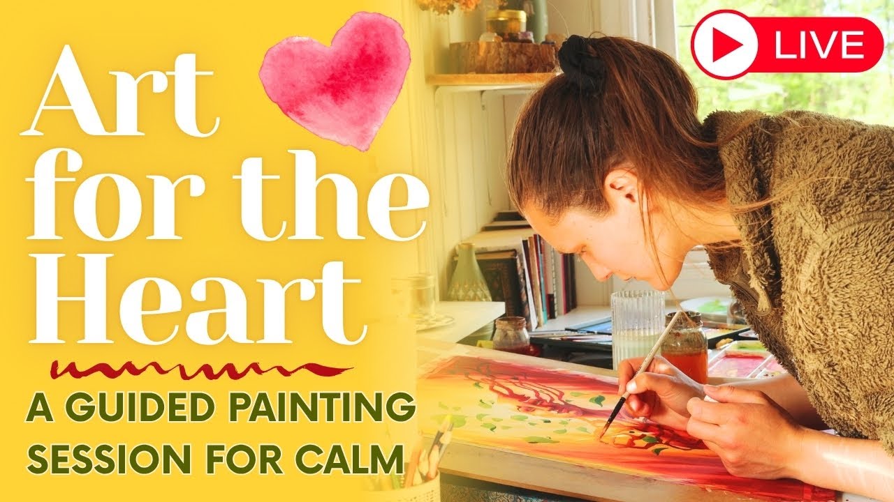 A Comfy Art Session | Soothing Winter Blues | Paint with me or create freely (NO skills required💛)