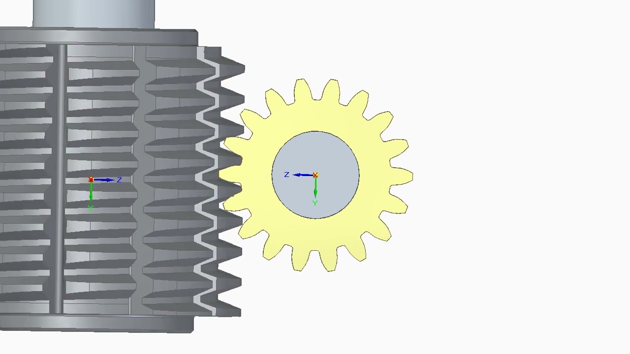 Gear  hobbing animation