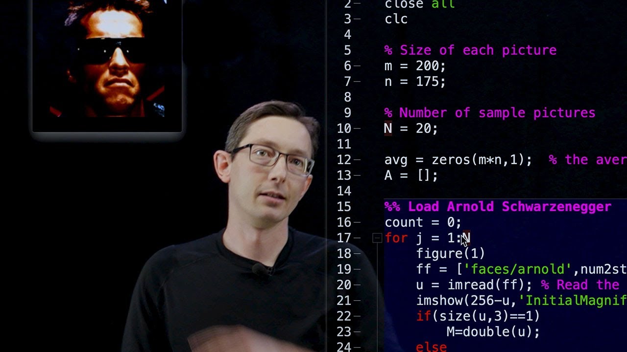 SVD: Eigen Action Heros [Matlab]