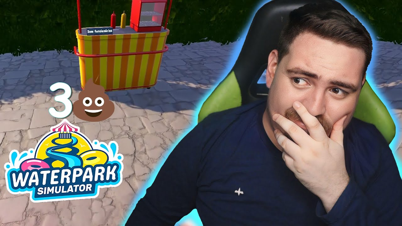 Fizeram CAQUINHA perto dos HOTDOGS! │ Waterpark Simulator │ EP: 03