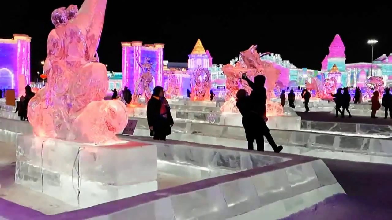 Festival de sculpture de glace à Harbin 2018
