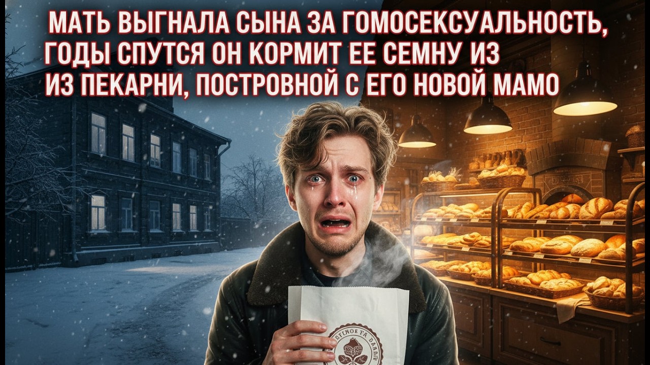 Мать выгнала сына-гея из дома, годы спустя он кормит её семью из пекарни, построенной с новой мамой.