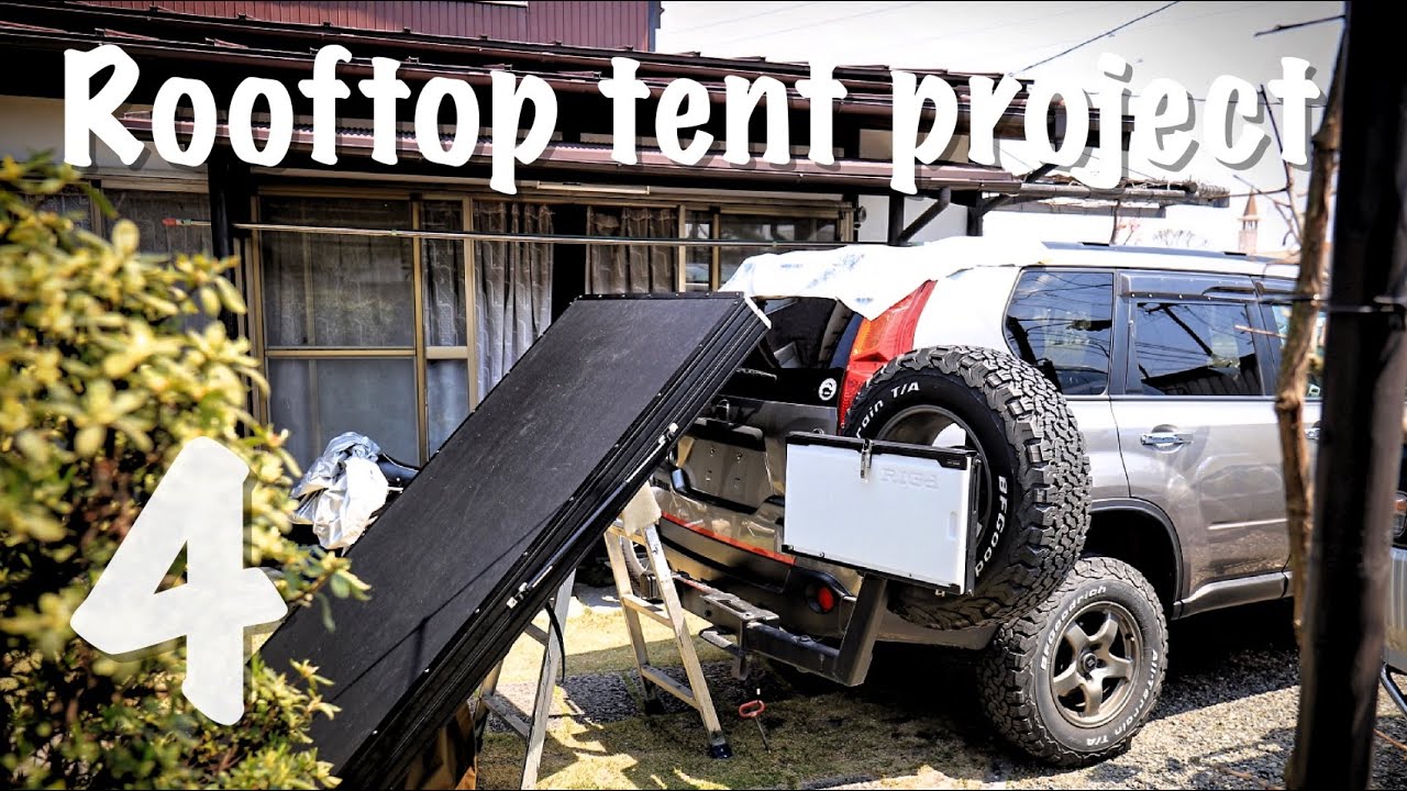 DIY Rooftop tent What happens if I put this on/完成したルーフトップテントをなんとか載せる