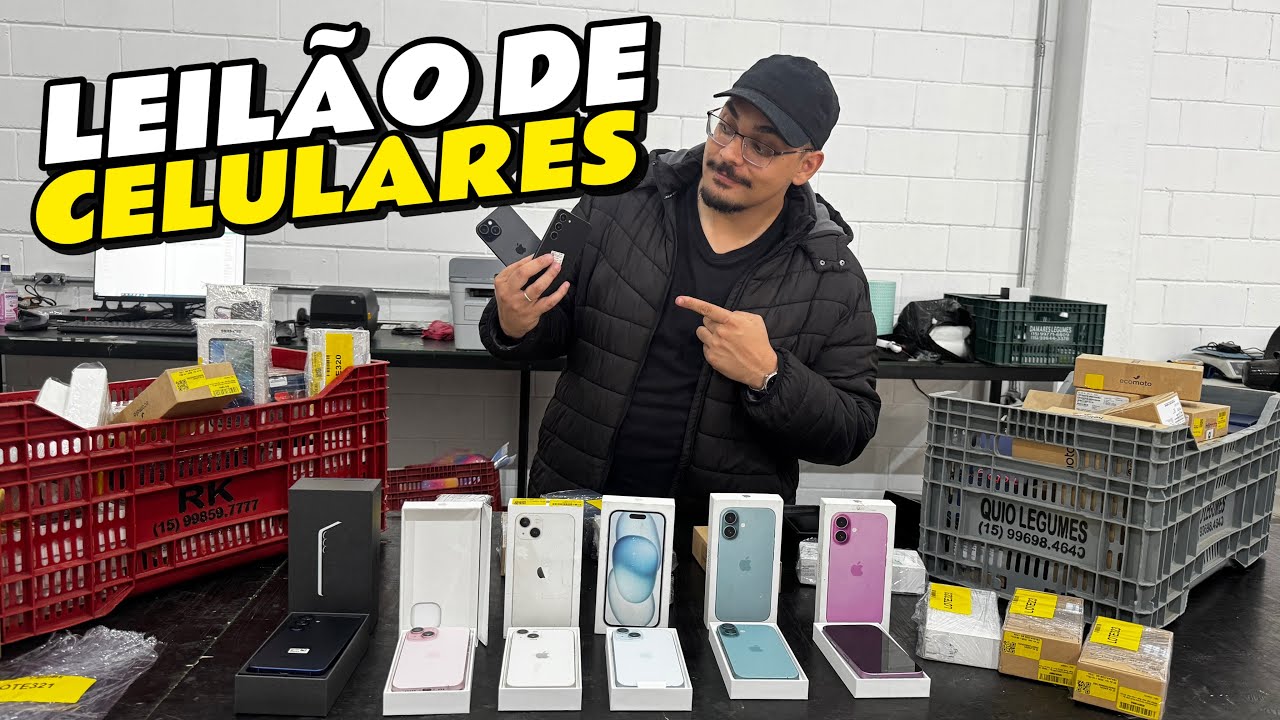 LEILÃO DE CELULARES NOVOS COM POUCA CONCORRÊNCIA, iphone por menos da metade do preço*