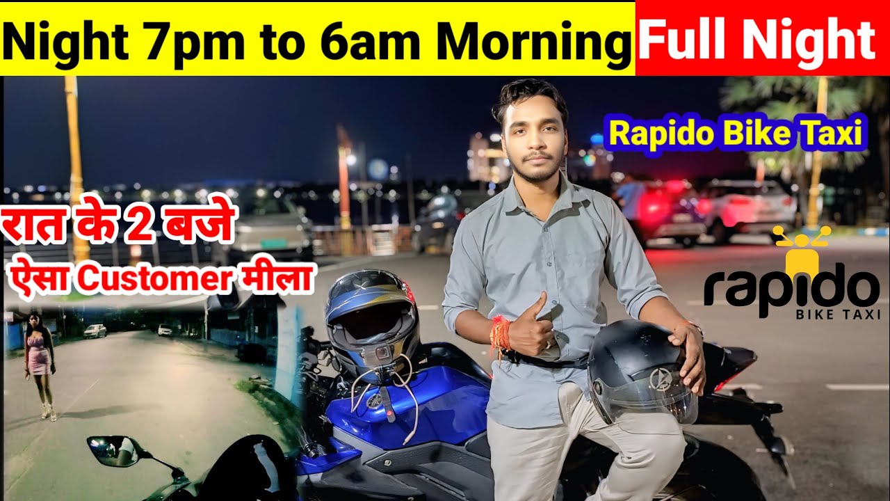 Rapido Captain Earning || Rapido Bike Taxi Full Night Earning 