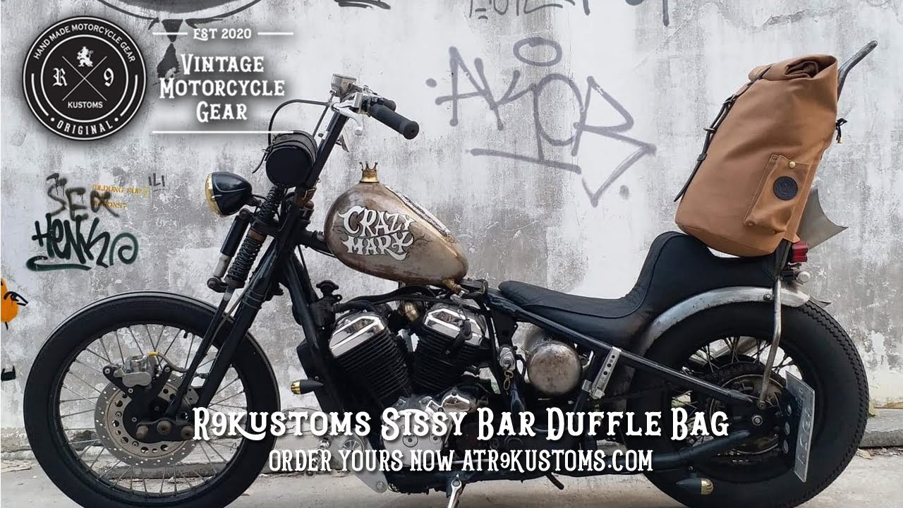 Honda Steed Chopper in Thailand walk around | R9Kustoms SissyBar Bag #motovlog
