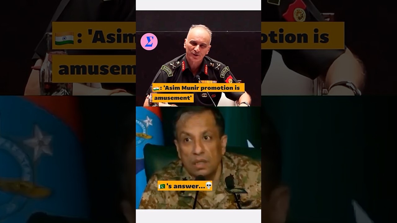 Asim Munir takes self promotion India is amused | Pakistan furious at Ind Army talking in English