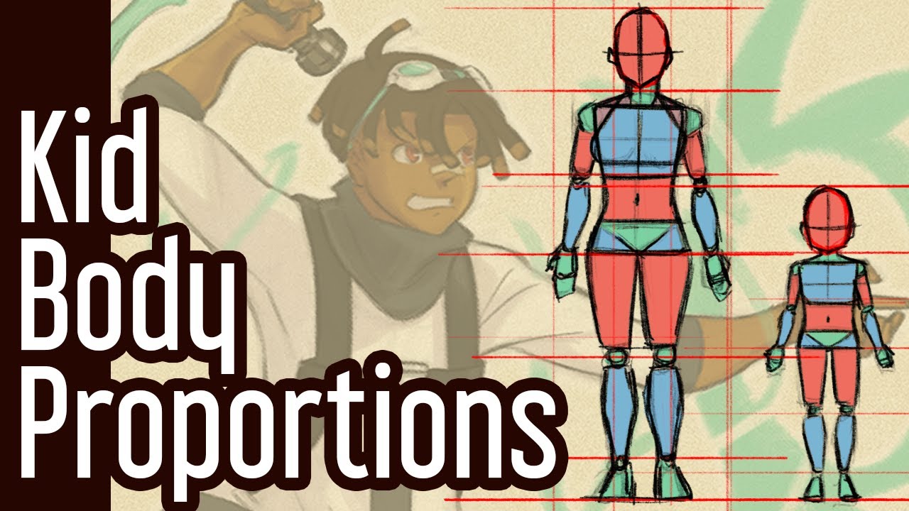 How to Draw Body Proportions (Teenagers to Kids) | Drawing Lesson 5⚡