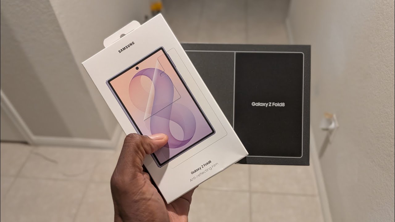 Samsung Galaxy Z Fold 8 | УСТАНОВКА ОФИЦИАЛЬНОЙ АНТИБЛИКОВОЙ ПЛЕНКИ SAMSUNG