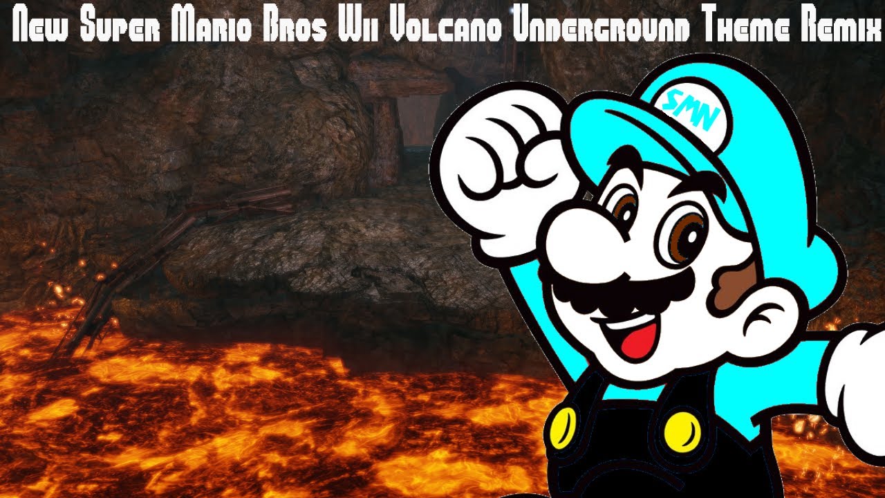 New Super Mario Bros Wii Volcano Underground Theme Remix