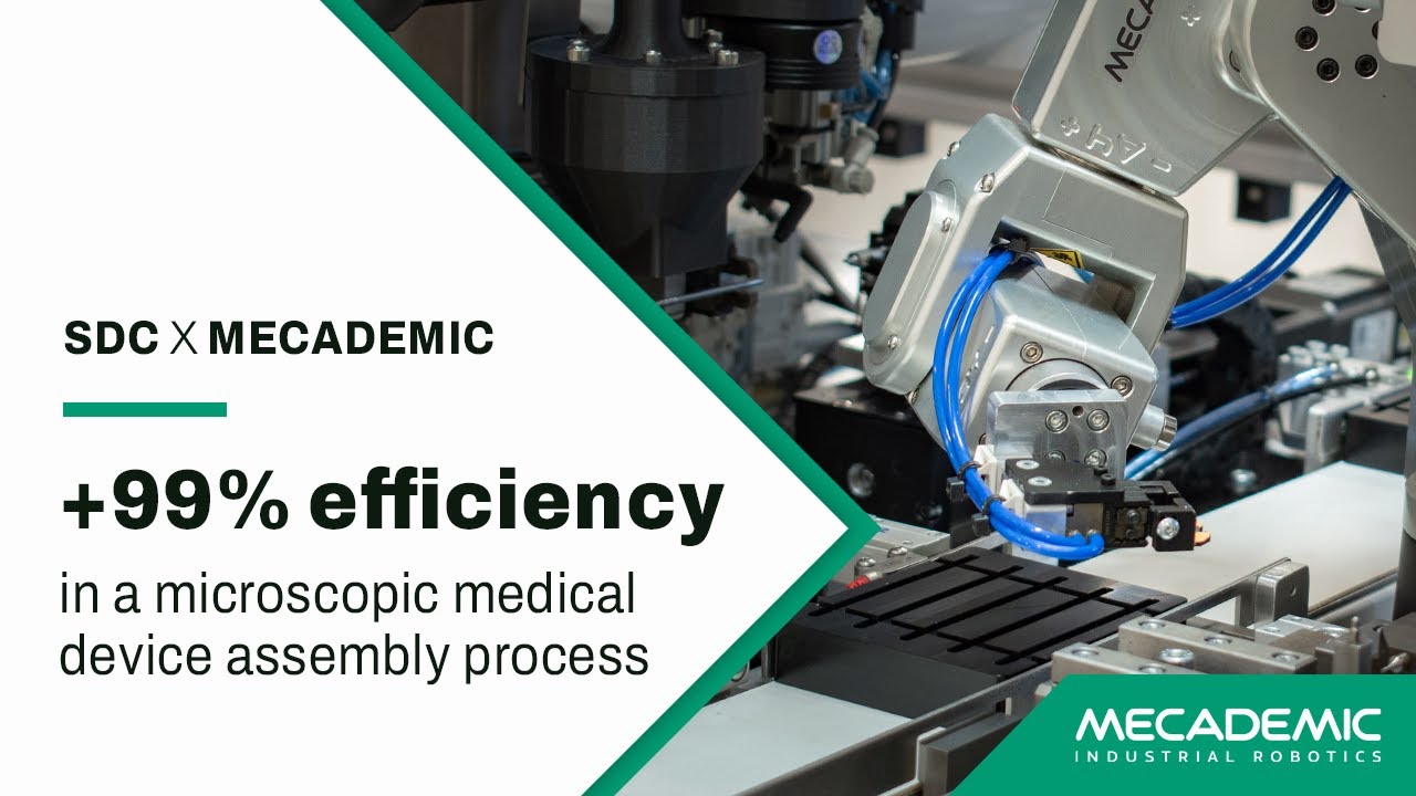 SDC automates a complex assembly process with Mecademic’s 6-axis robot