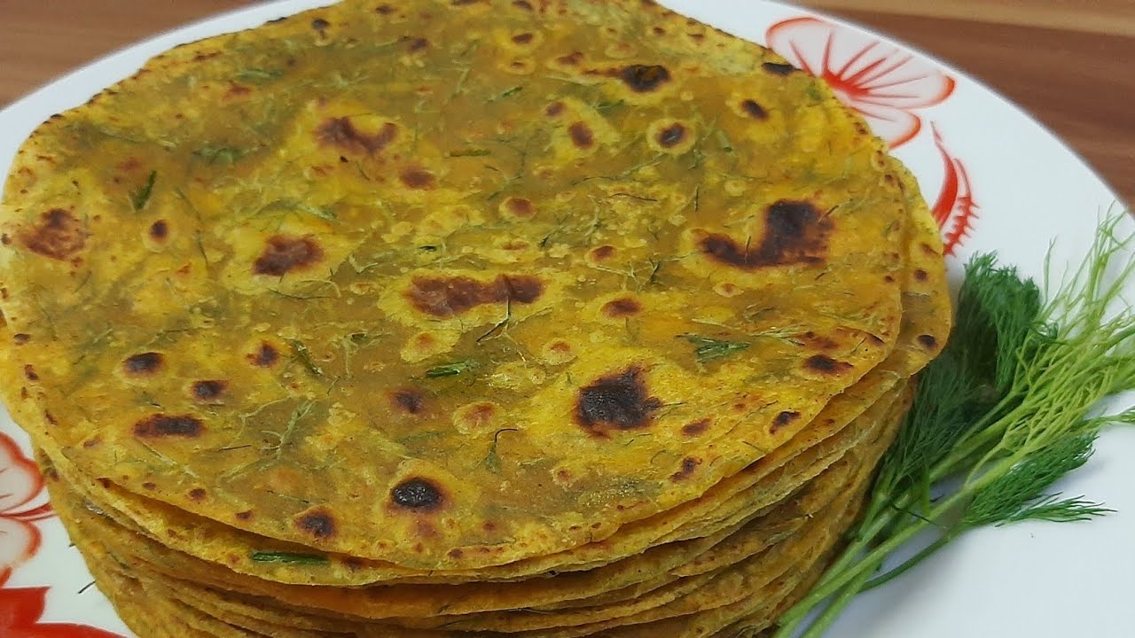 Dill Leaves Paratha | Suva Bhaji na Thepla | Green Soya Paratha @AnjanaThankisKitchen