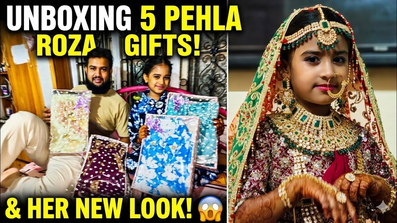 Ramadan Pehla Roza Special 🎁 Gifts Unboxing & My New Look/niddu313 #youtube #viral #support
