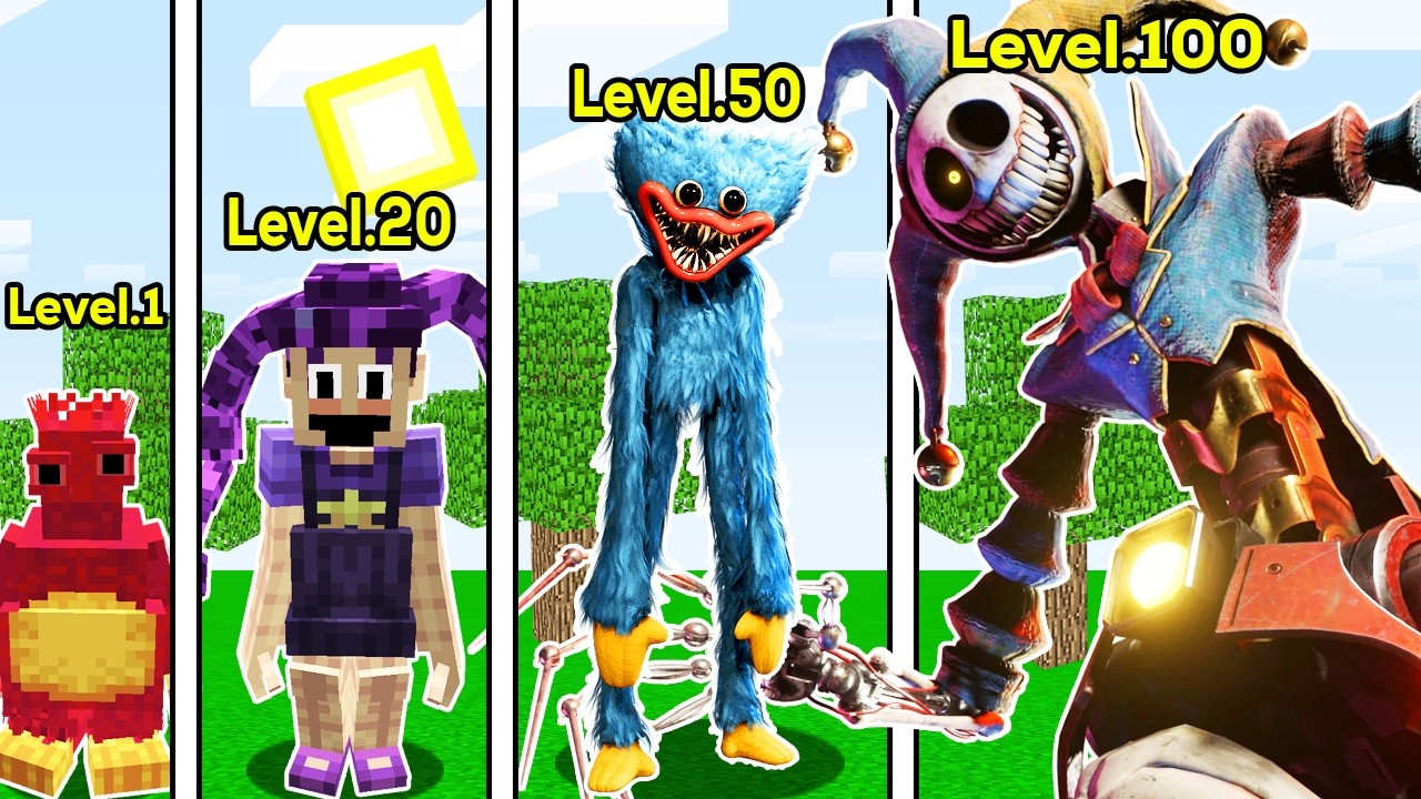 POPPY PLAYTİME SEVİYELERİ 😱 - Minecraft