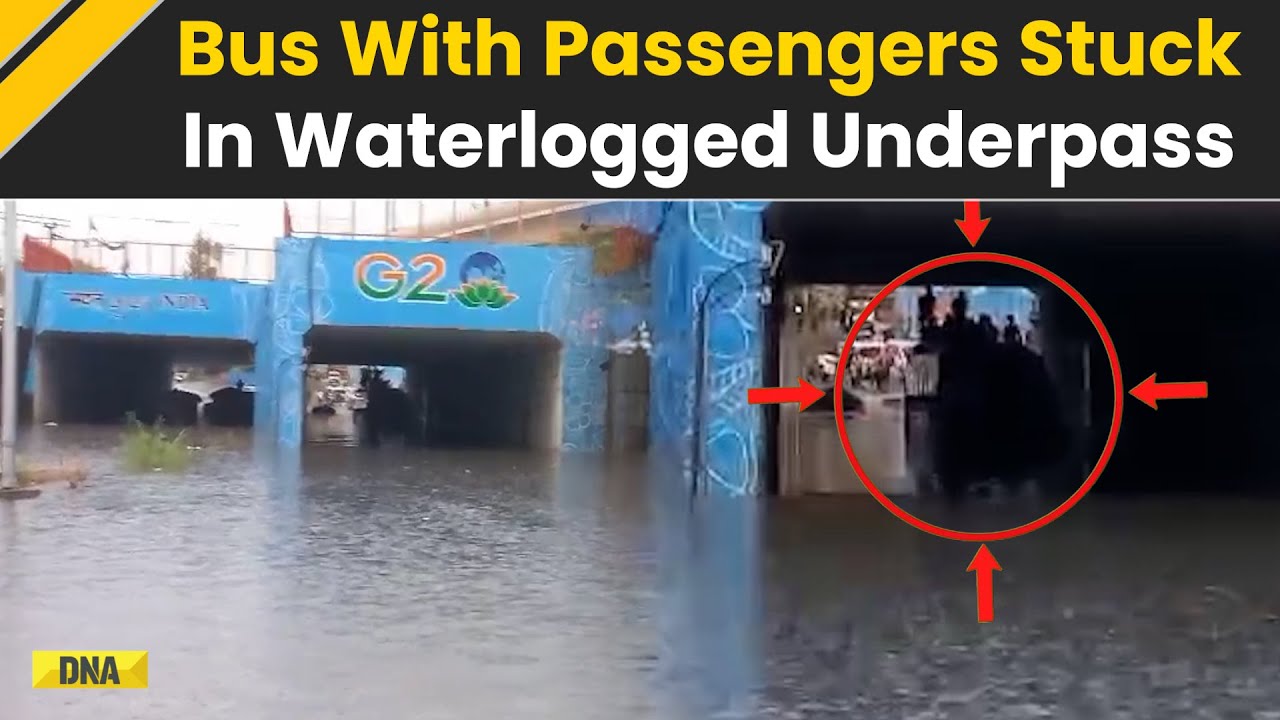 Delhi Rain: Bus With Passengers Stuck In Underpass, Rescue Operation Underway | Delhi News