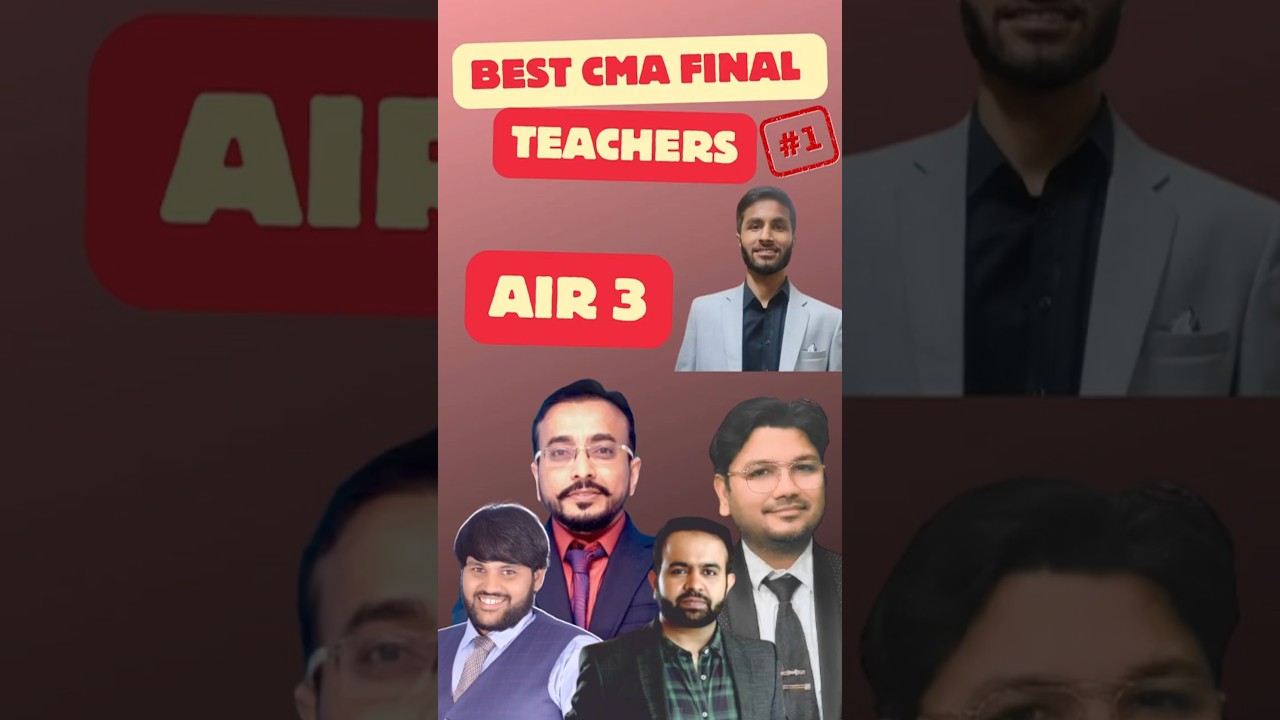 CMA Final: Best Teachers for Every Subject – Recommended by AIR 3! 🎯📚 