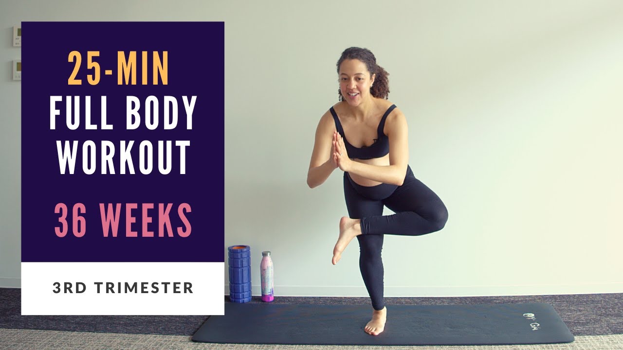 Week 36 of Pregnancy | 25-min Full Body Prenatal Workout