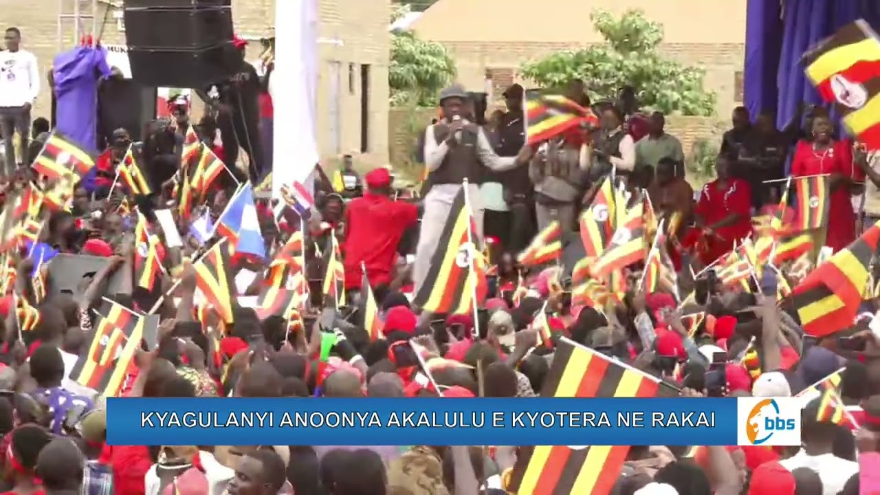 Kyagulanyi asinzidde Kyotera nalumya abataagala bakozese bendera ya ggwanga