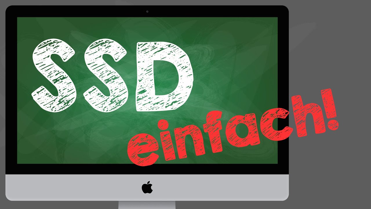 iMac / Mac mini SSD nachrüsten ohne Einbau, Upgrade Anleitung