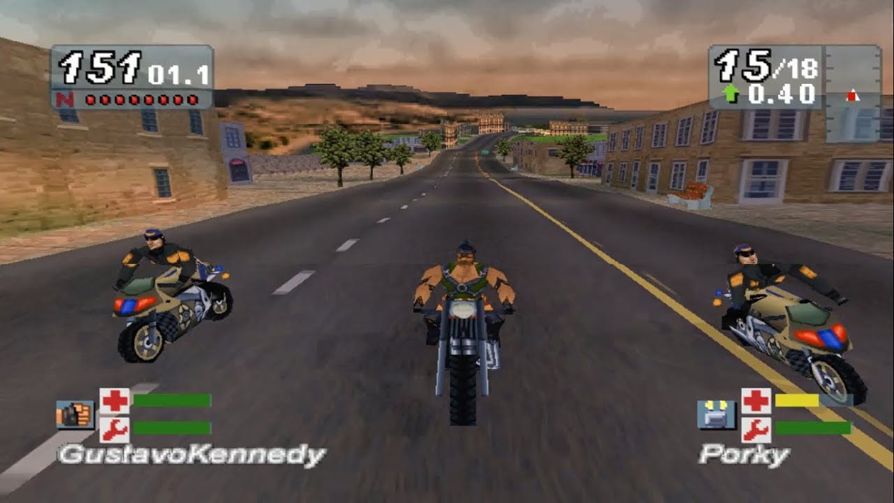 Road Rash Jailbreak (Playstation) - 2 Cops Acting Like Bikers