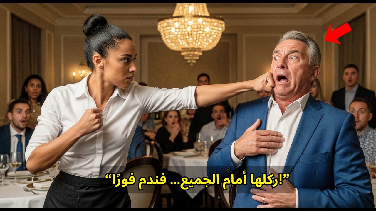 ركل نادلة أمام الجميع… ولم يكن يعلم أنها مقاتلة محترفة ستقلب حياته في لحظات