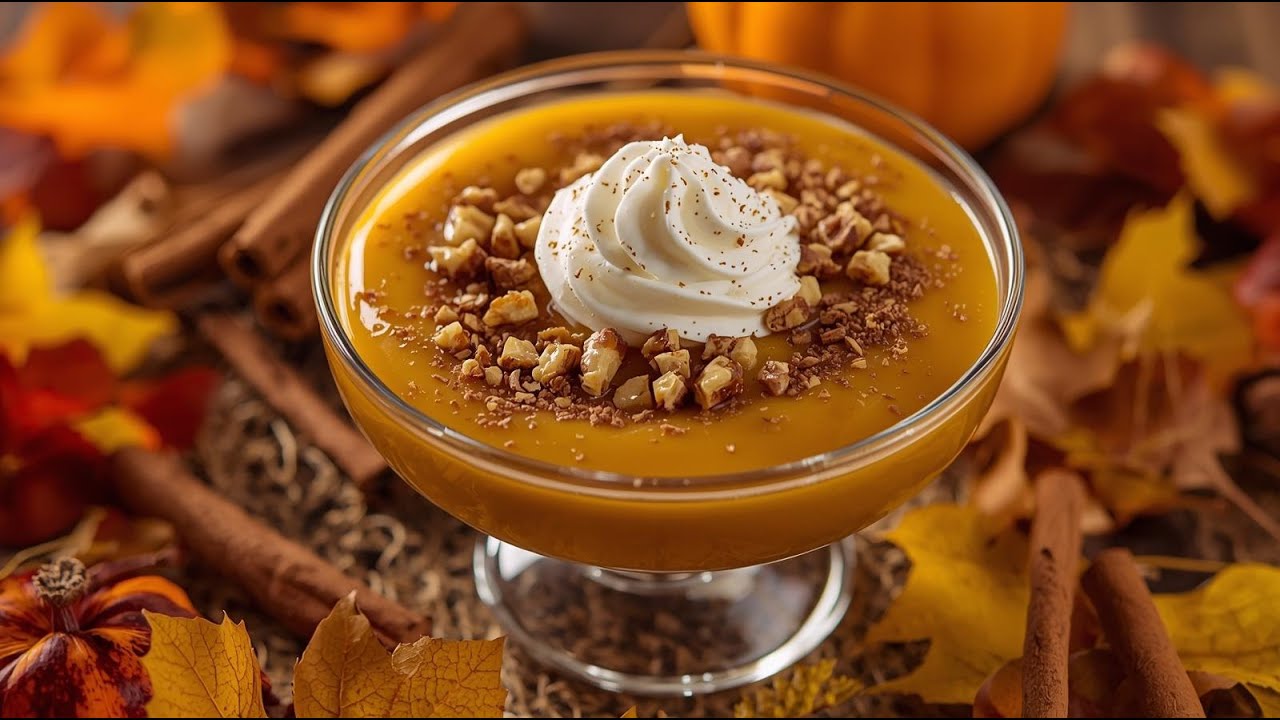 Warm & Creamy Pumpkin Pudding 🍂 | Perfect Dessert for Fall🍮🎃