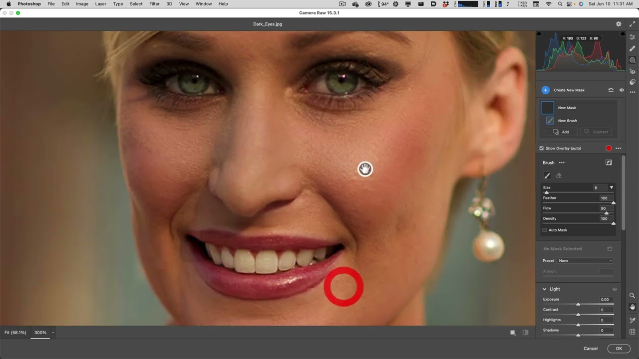 Retouching Faces