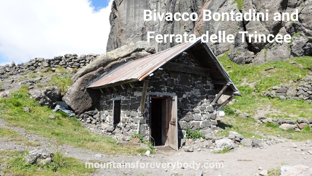 Bivacco Bontadini and Ferrata delle Trincee Round Tour, Dolomites