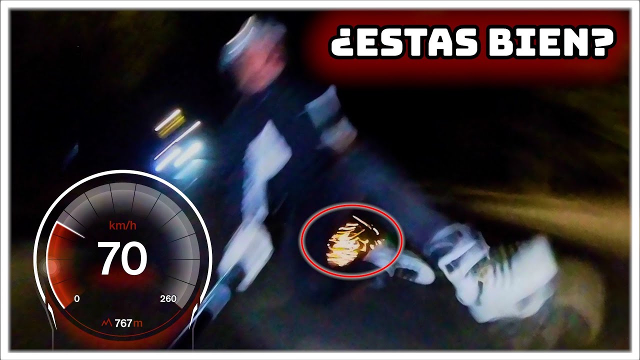 Caída en Patines a 70km/h