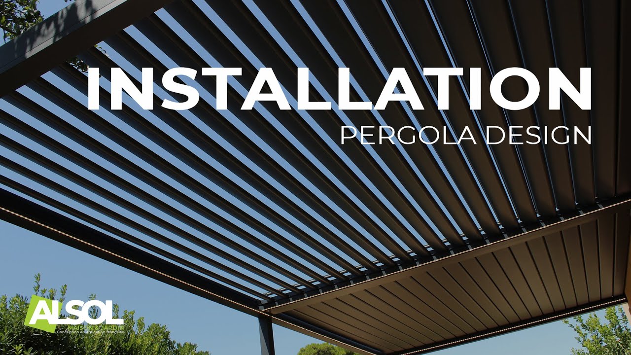 Installation d'une Pergola bioclimatique Design