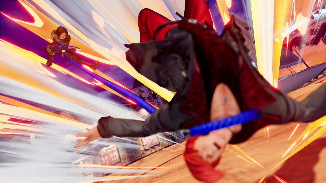 (KOF15) Reverse Ryona (Request) - Whip Stomps Down Iori!
