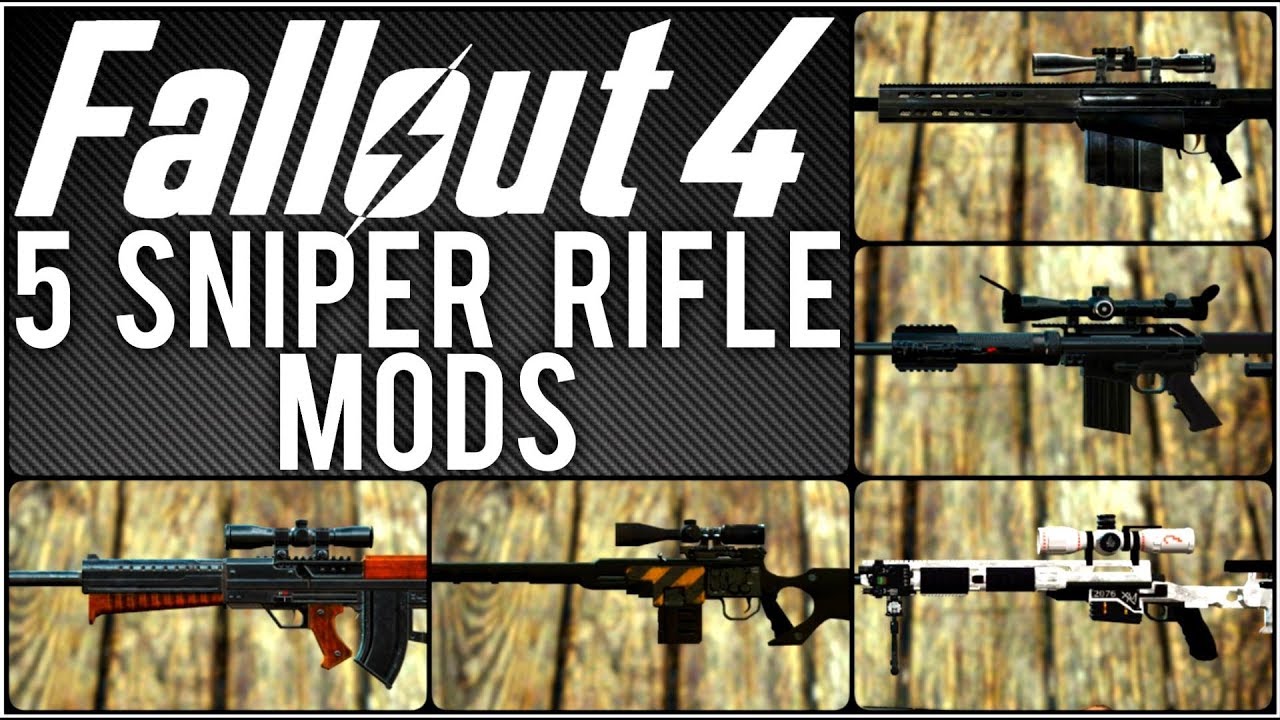 Fallout 4: ▶️5 Sniper Rifle Mods ◀️ #1 | Killerkev