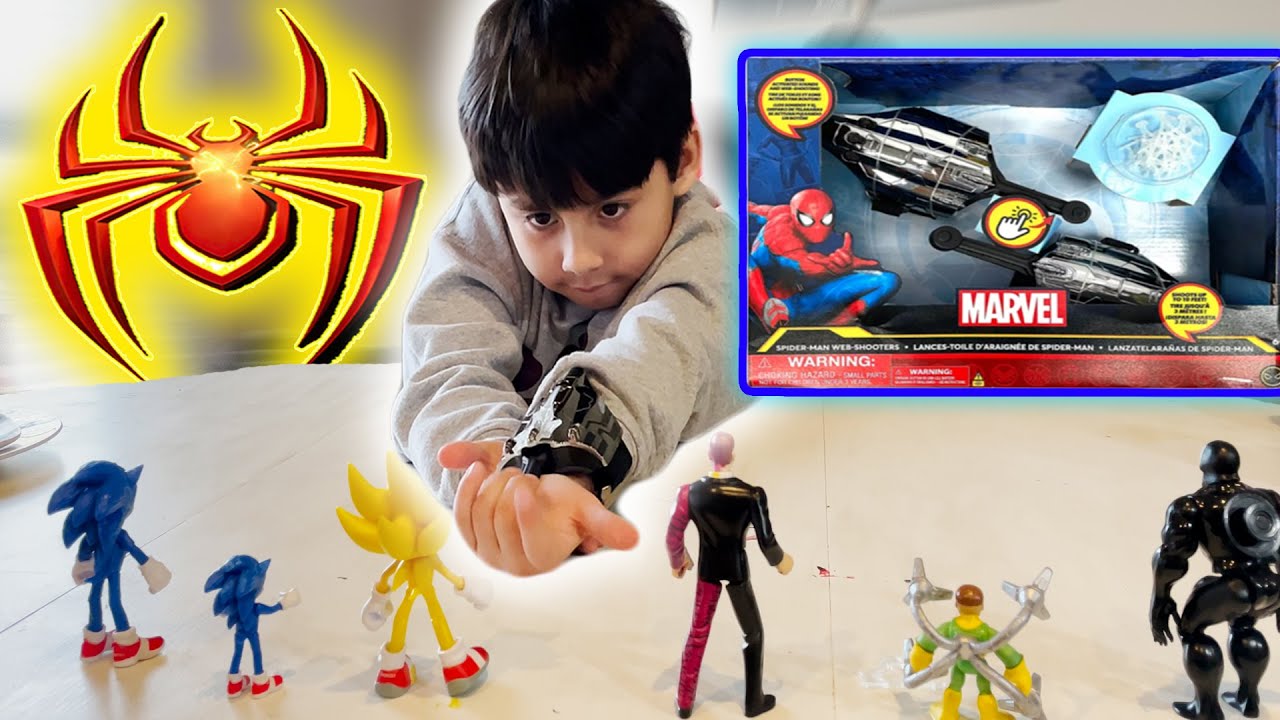 SPIDER-MAN WEB SHOOTERS UNBOXING! Marvel Disney Web shooters TOY REVIEW Spider-Man Toy