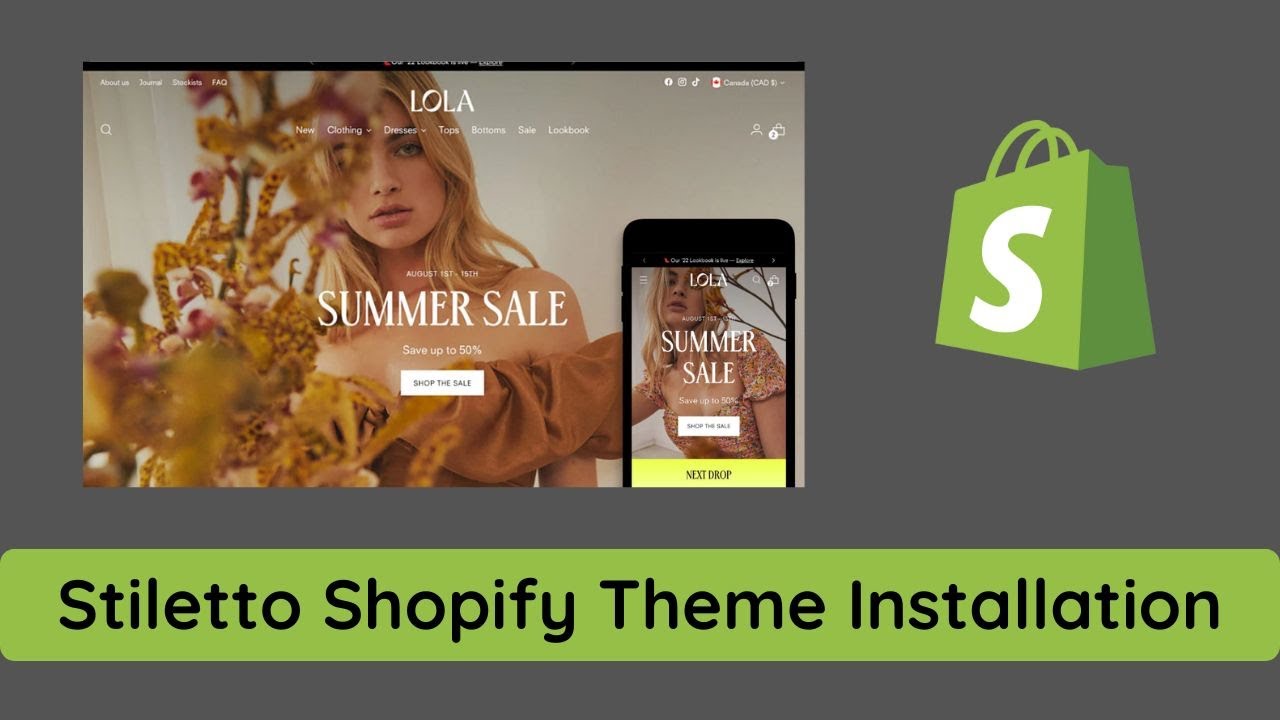 Stiletto Shopify theme download and installation tutorial | Themezone
