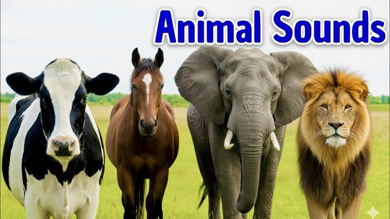 Animal Sounds for Toddlers 🐶🦁| Learn 50 Farm Animals with Real Photos | Fun Educational Video 