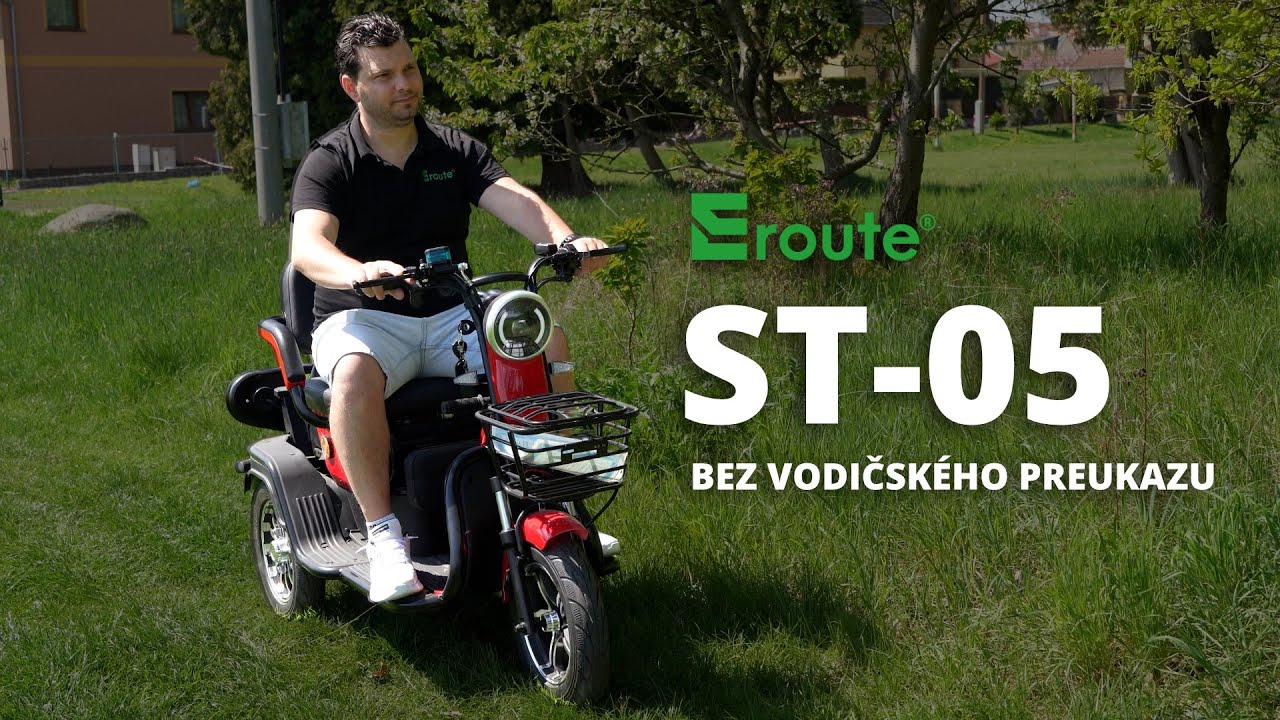 Elektrická trojkolka bez vodičského preukazu? Vyskúšajte si Eroute ST-05 doma