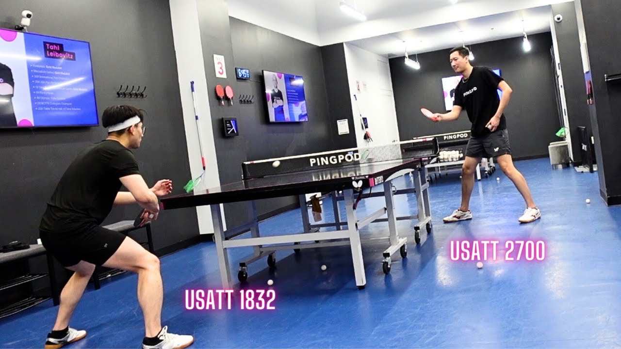 Training with Yijun Tom Feng USA OLYMPIAN (hook serve, short strokes, footwork)