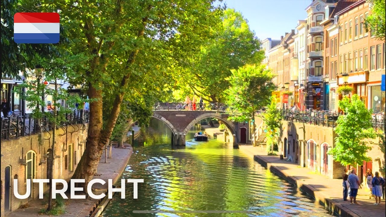 Утрехт, Нидерланды 🇳🇱 &mdash; Пешеходная прогулка 【4K HDR】 | Сентябрь 2025