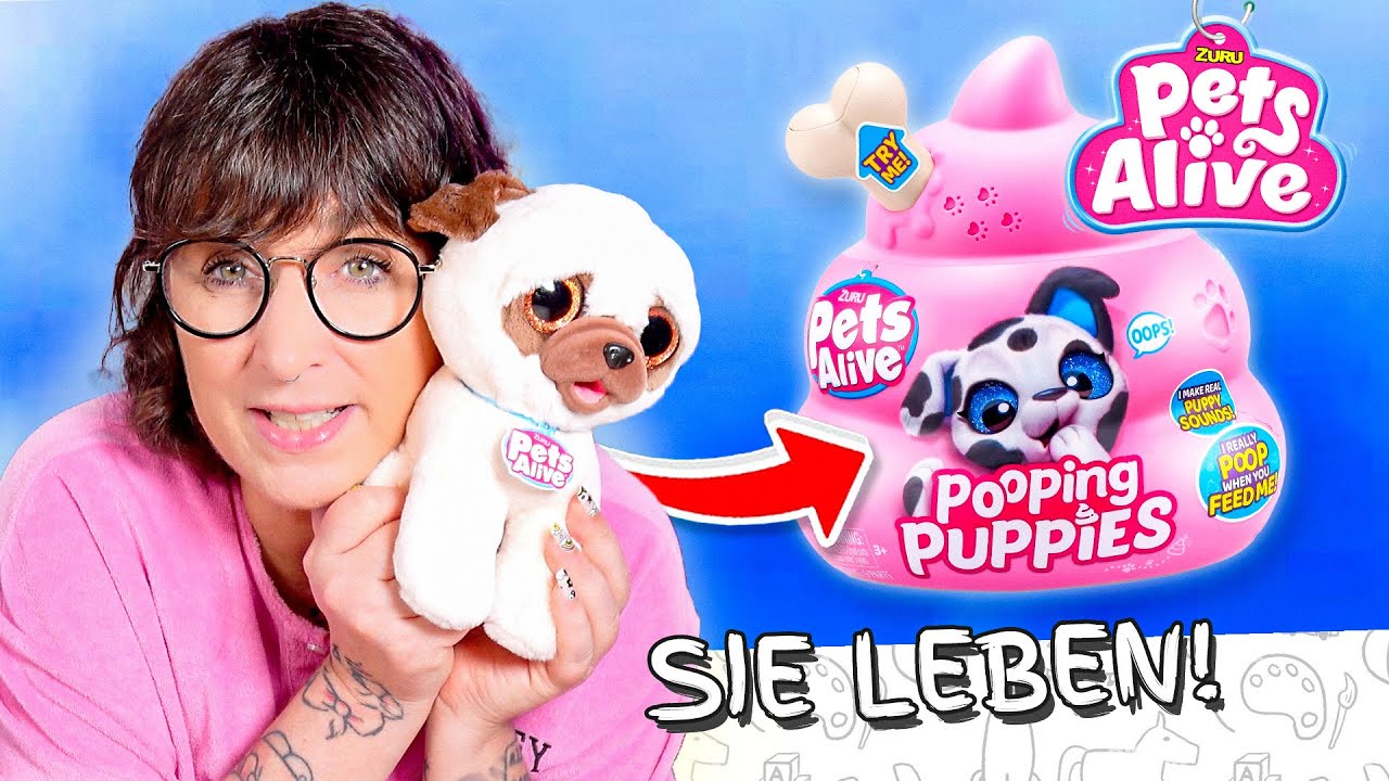 PETS ALIVE Pooping PUPPIES -  FAIL beim auspacken ? Du glaubst NICHT  was sie alles können!