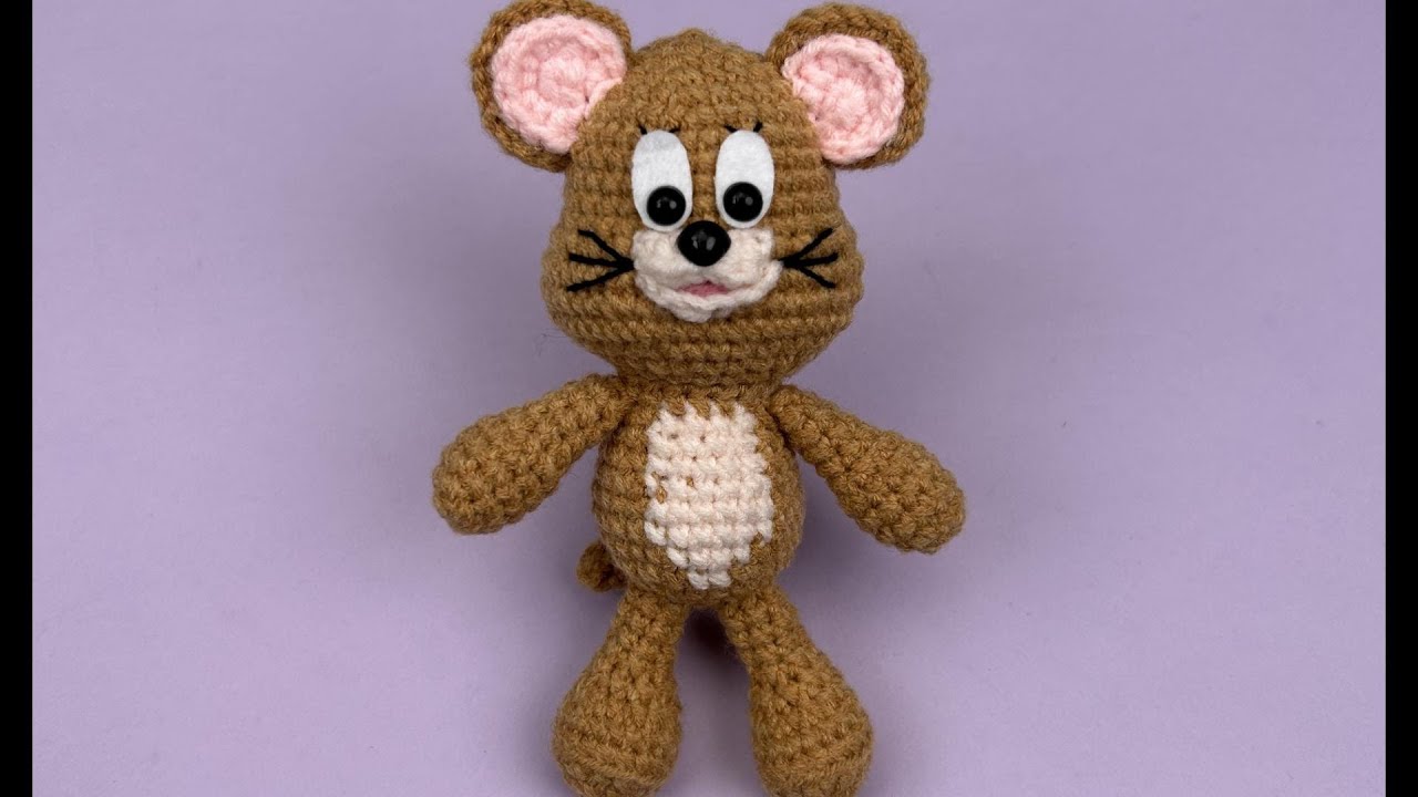 Tom and Jerry Crochet--Last Step of Mouse Crochet Tutorial